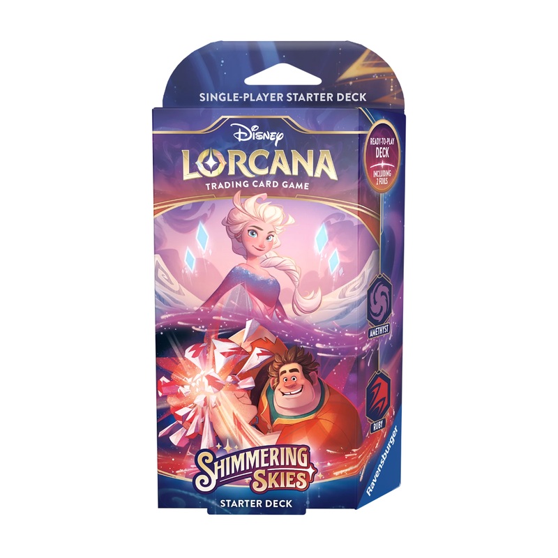 Disney - Lorcana - Shimmering Skies - Starter Deck - Amethyst & Ruby - Elsa & Ralph
