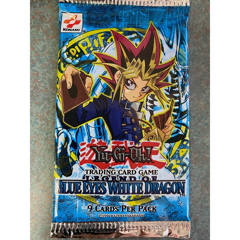 Konami - Yu-Gi-Oh! - 1996 - Legend of Blue Eyes White Dragon - Booster Pack - Unlimited Edition