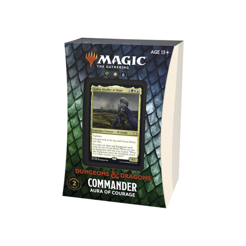 Magic The Gathering - Dungeons and Dragons - Adventures in the Forgotten Realms - Commander Deck - Aura of Courage