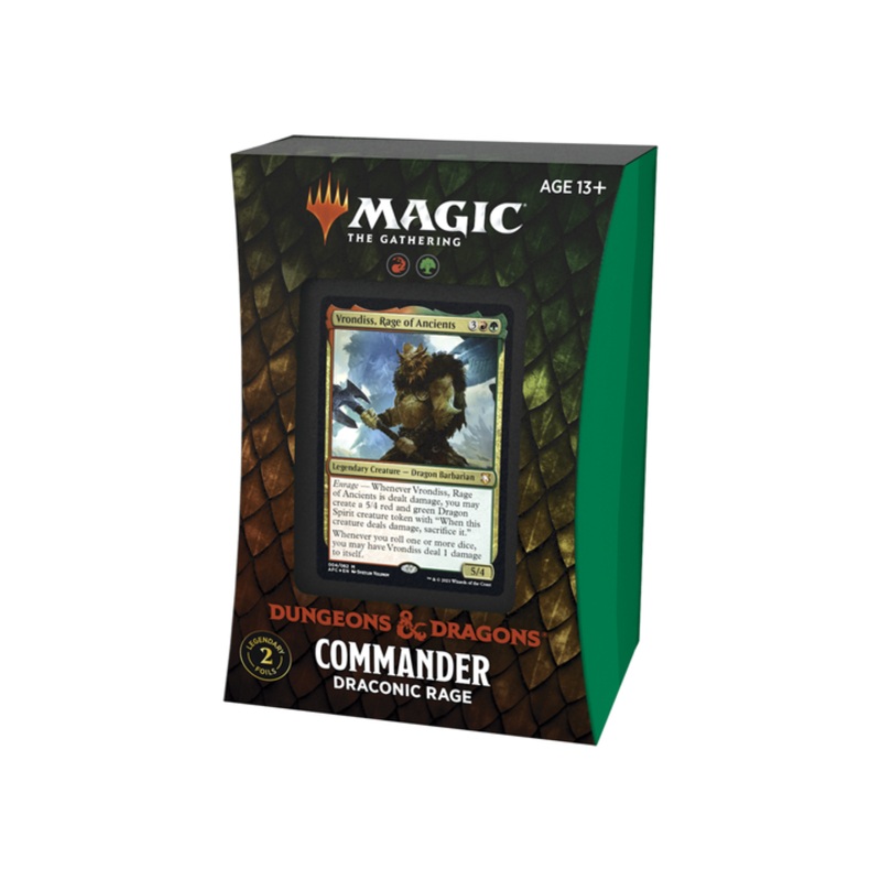Magic The Gathering - Dungeons and Dragons - Adventures in the Forgotten Realms - Commander Deck - Draconic Rage