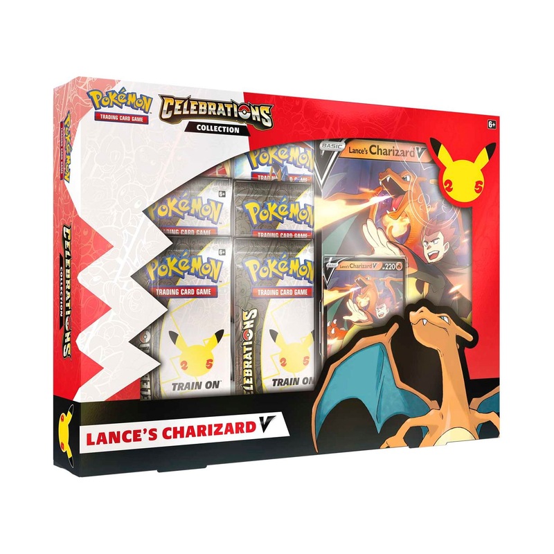 Pokemon - 2021 - Celebrations - Lances Charizard V - Trading Card Collection Box