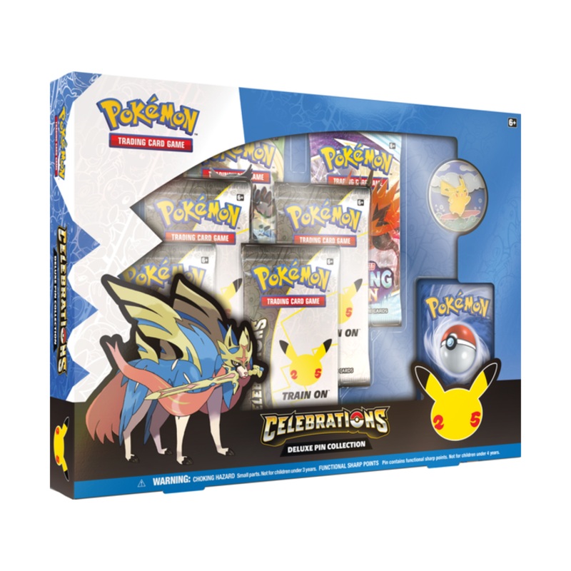 Pokemon - 2021 - Celebrations - Zacian X - Deluxe Pin Collection Box
