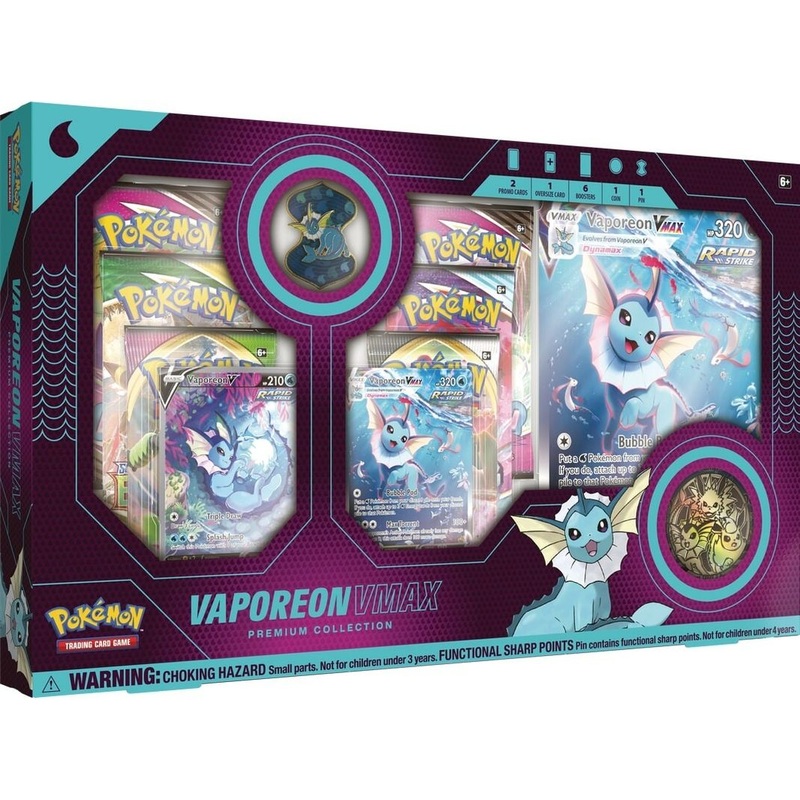 Pokemon - Eevee Evolution - Vaporeon V-Max - Premium Collection Box