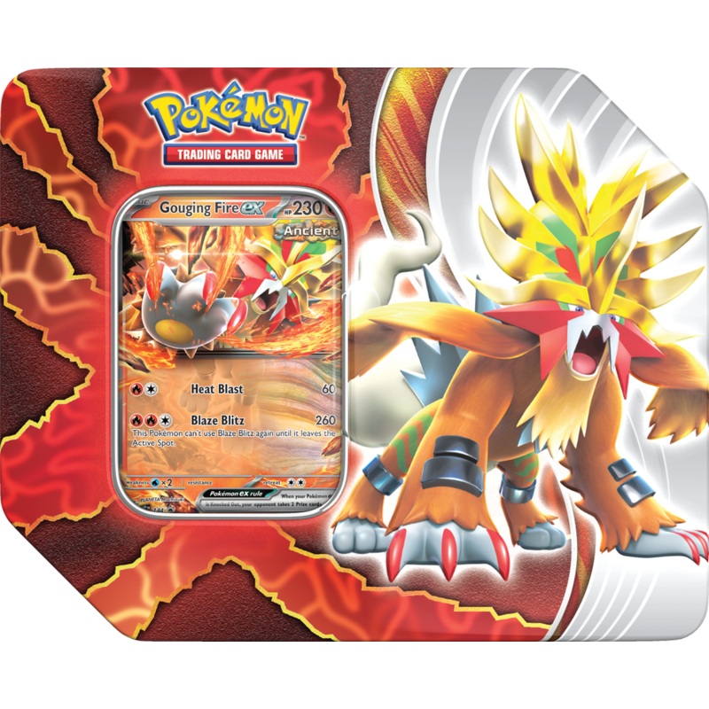 Pokemon - Paradox Destinies Tin - Gouging Fire EX