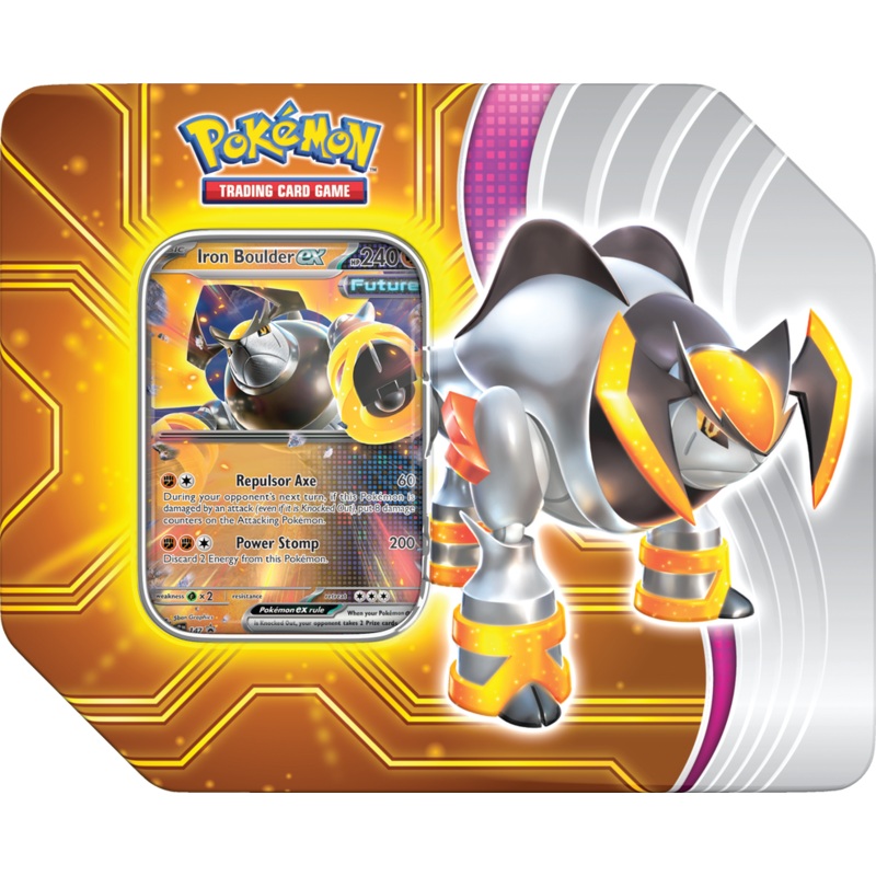 Pokemon - Paradox Destinies Tin - Iron Boulder EX