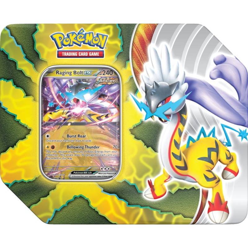Pokemon - Paradox Destinies Tin - Raging Bolt EX