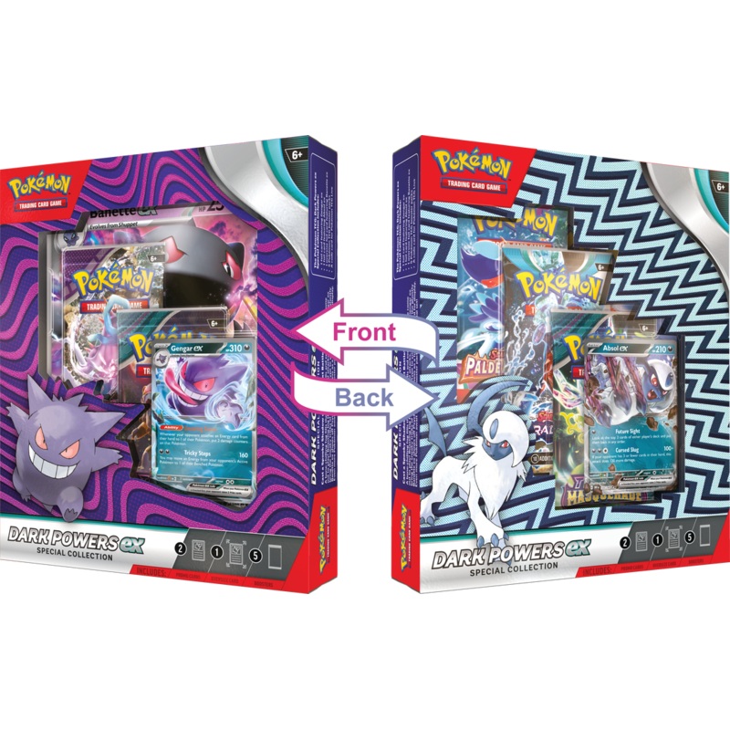 Pokemon - Scarlet and Violet - Dark Powers EX - Gengar Ex - Absol EX