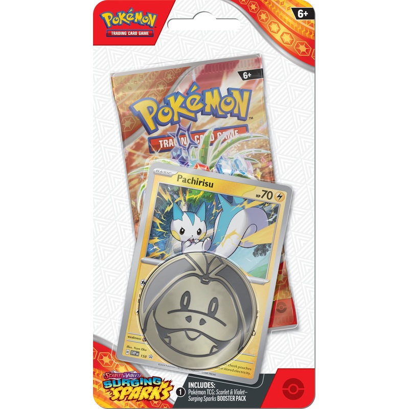 Pokemon - Scarlet and Violet - Surging Sparks - Checklane Blister - Pachirisu