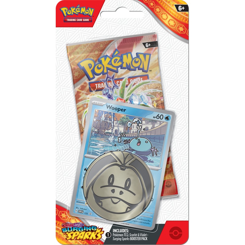 Pokemon - Scarlet and Violet - Surging Sparks - Checklane Blister - Wooper