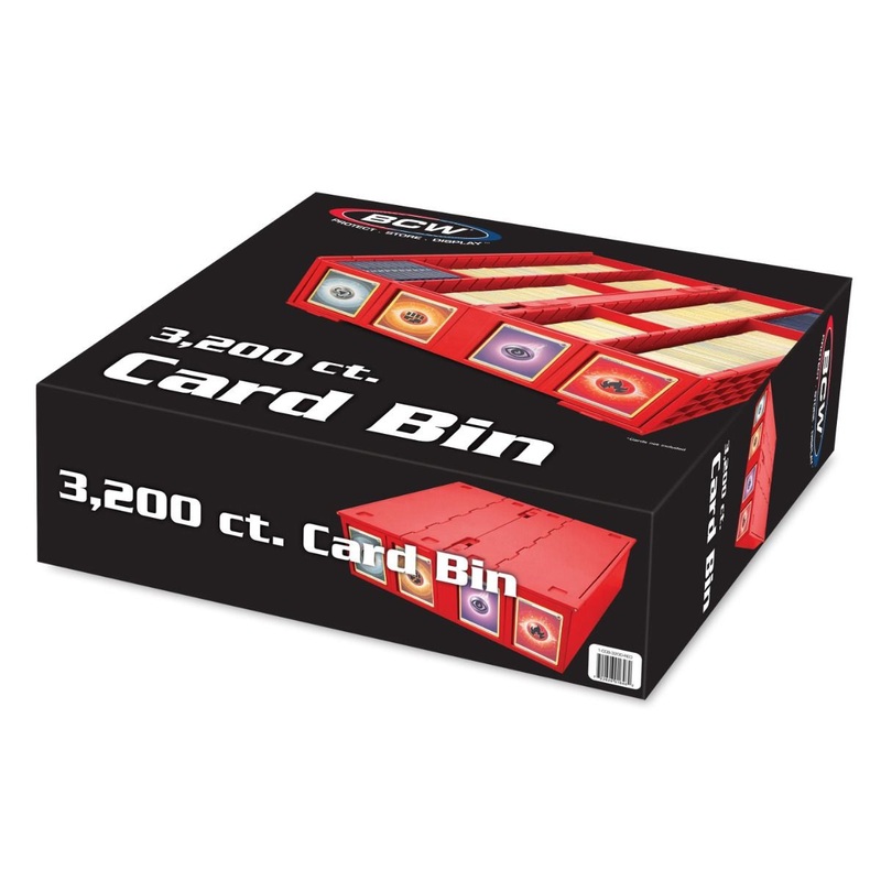 BCW - 3200 Count Card Bin - Red