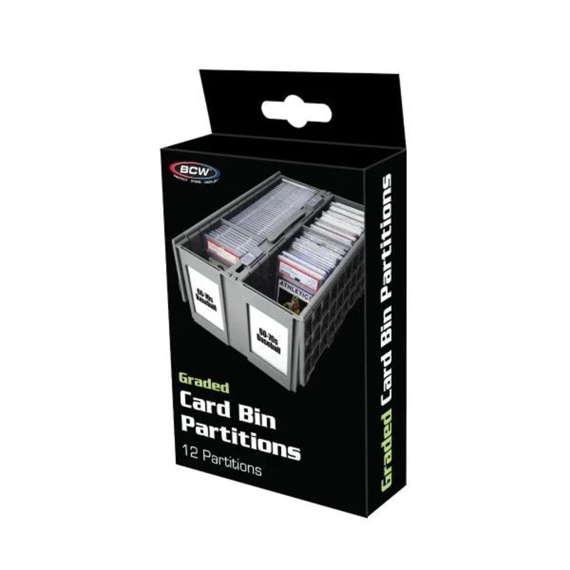 BCW - Graded Card Bin Partitions - 12 Pack