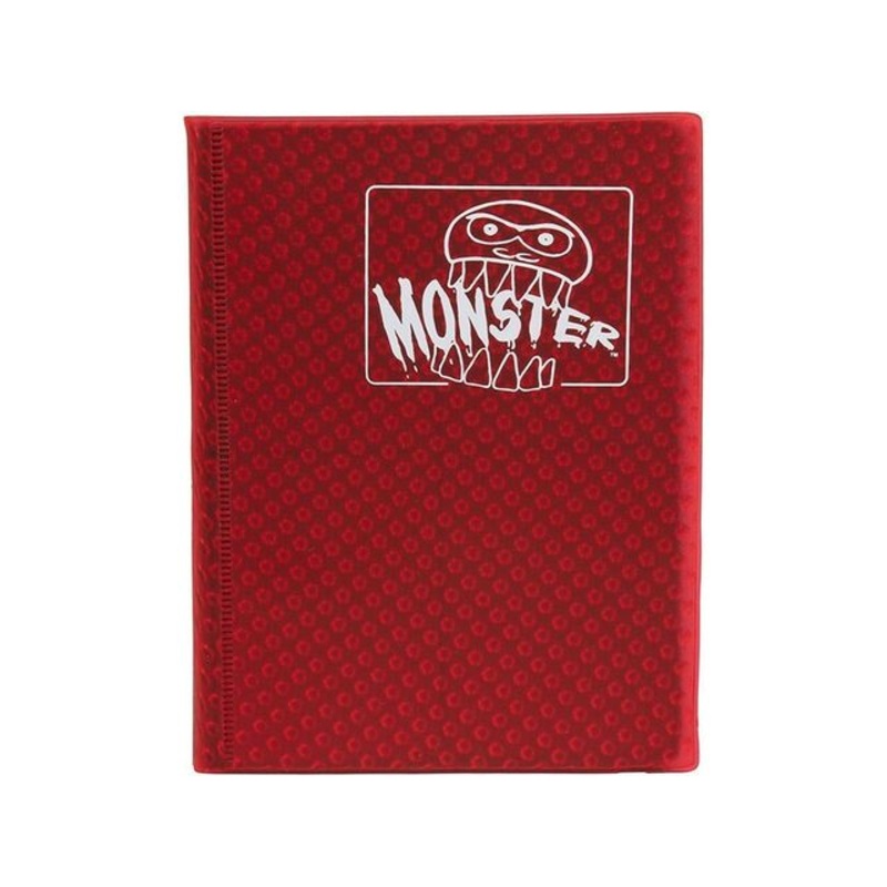 BCW - Monster - 4 Pocket Binder - Holofoil Red
