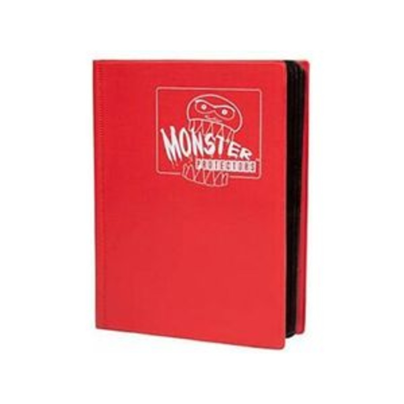 BCW - Monster - 4 Pocket Binder - Matte Red