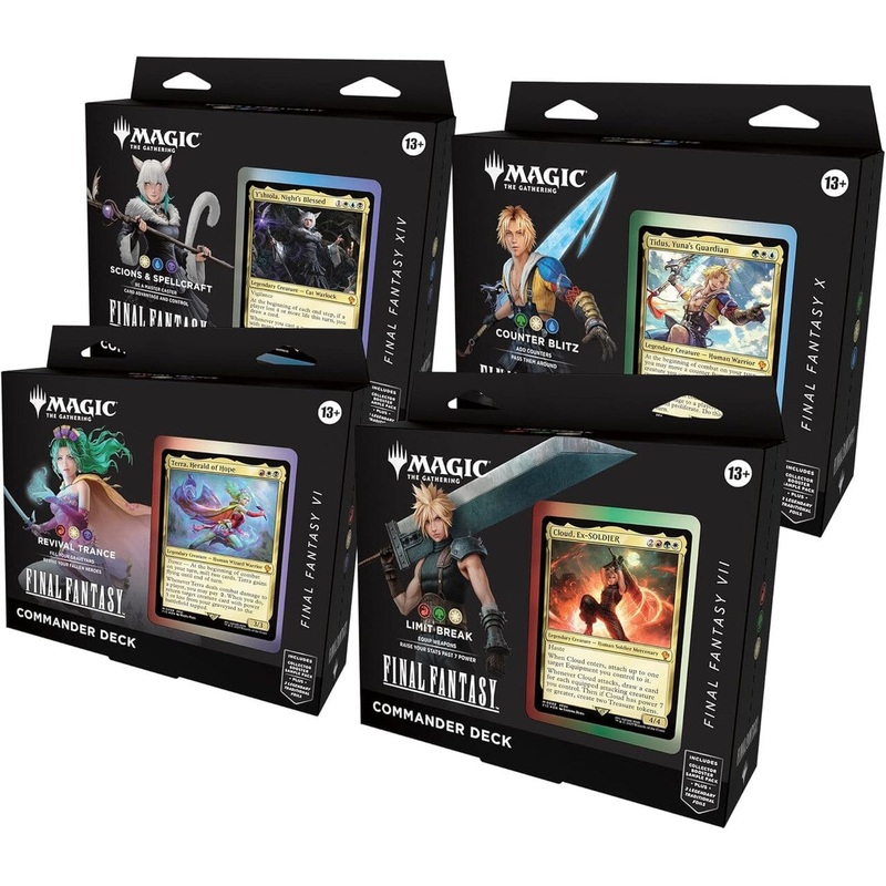 Magic the Gathering - Final Fantasy - Set of 4 - Commander Deck - Pre-Order June 13th 2025