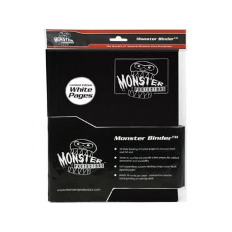 Monster - 9-Pocket Binder - Black with White Pages