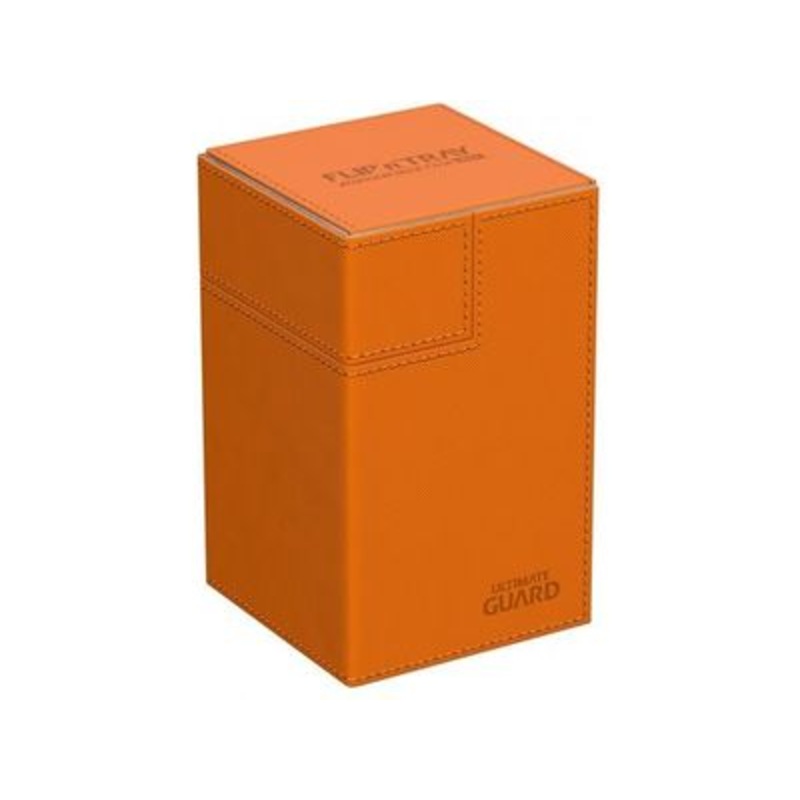 Ultimate Guard - Flip N Tray Case - Orange Xenoskin - 100+