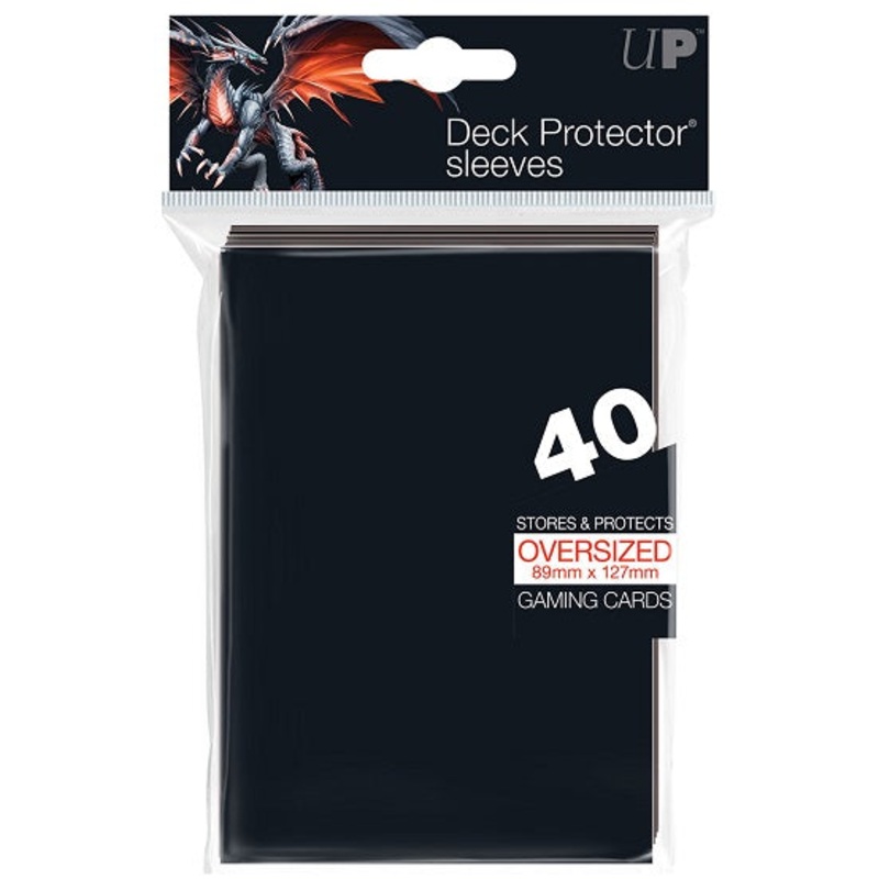 Ultra Pro - Black Deck Protectors - Oversized Sleeves 40ct