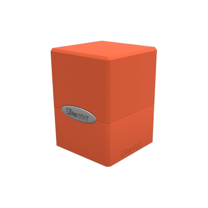 Ultra Pro - Satin Cube Trading Card Deck Box - Pumpkin Orange