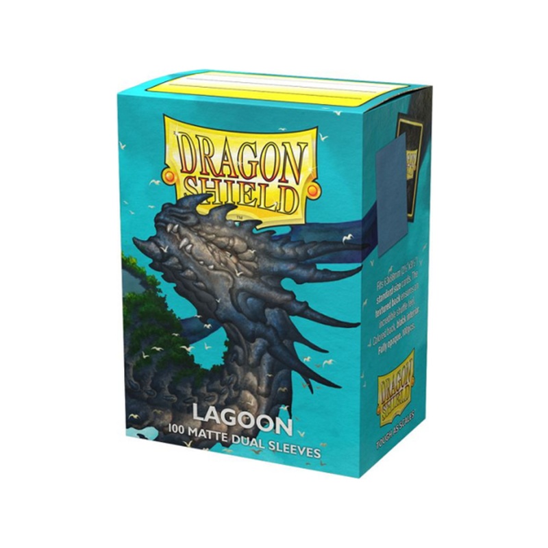 Arcane Tinmen - Dragon Shield Dual Sleeves - Standard Size - Matte - Lagoon - Package of 100
