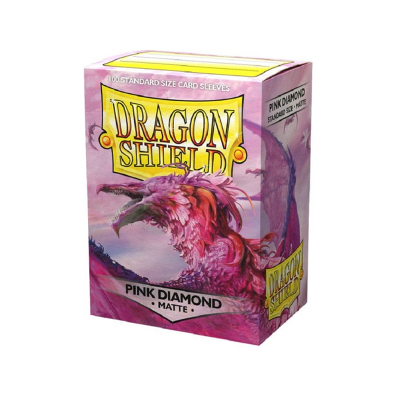 Arcane Tinmen - Dragon Shield Sleeves - Standard Size - Matte - Pink Diamond - Package of 100