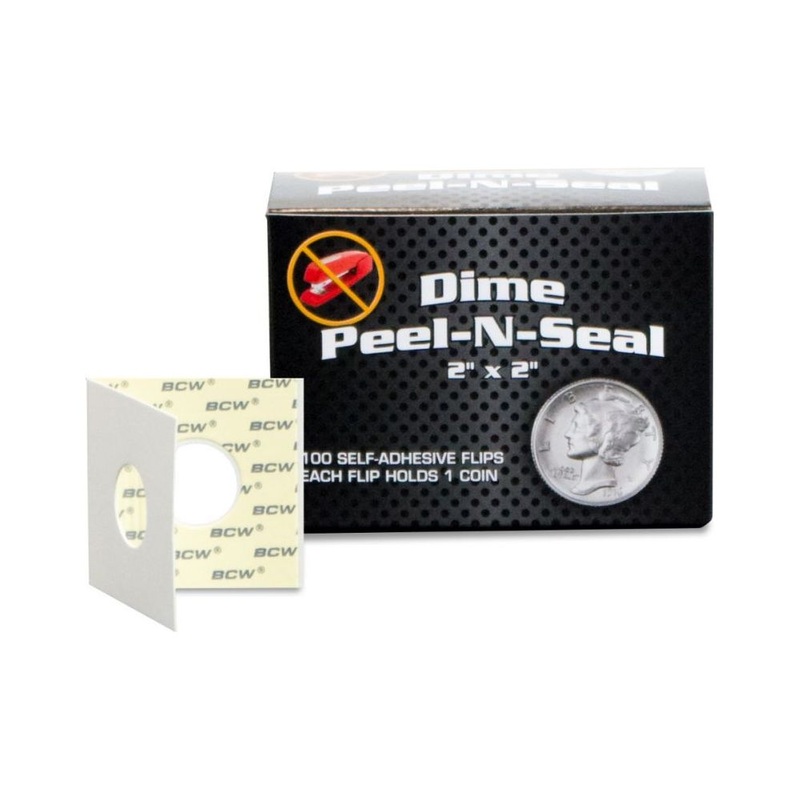 BCW - Dime Peel-N-Seal Coin Flips