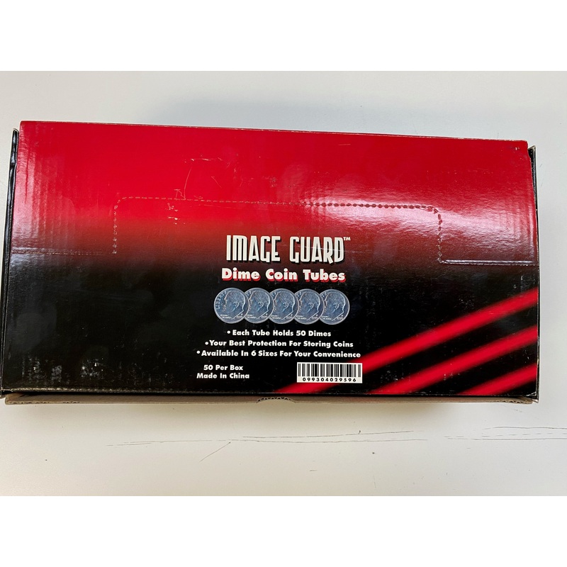 Image Guard - Dime Coin Tubes - 50 Pack