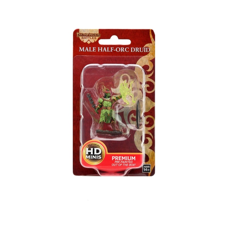 Paizo - Pathfinder Battles - Premium Painted Figure - Half-Orc Druid Male - 77511