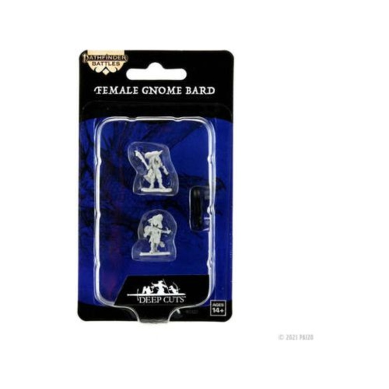 Paizo - Pathfinder - Unpainted Miniatures - Deep Cuts - Gnome Bard Female - 90327