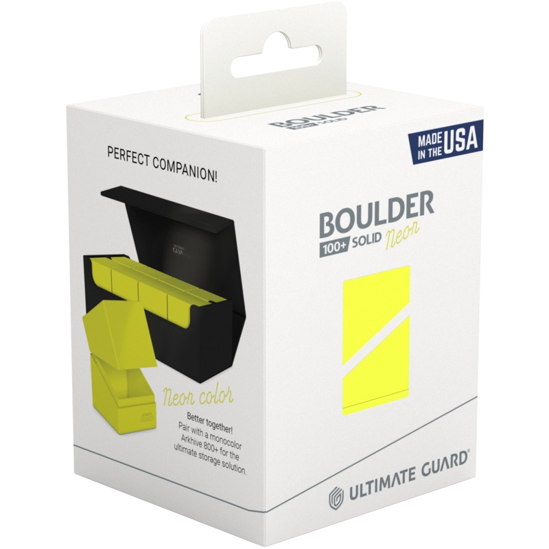 Ultimate Guard - Boulder Deck Case - Neon Solid - Yellow - 100