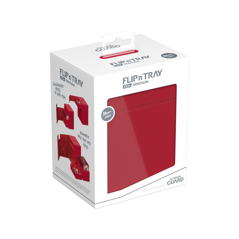 Ultimate Guard - Flip N Tray - Monocolor - Red Xenoskin - 133
