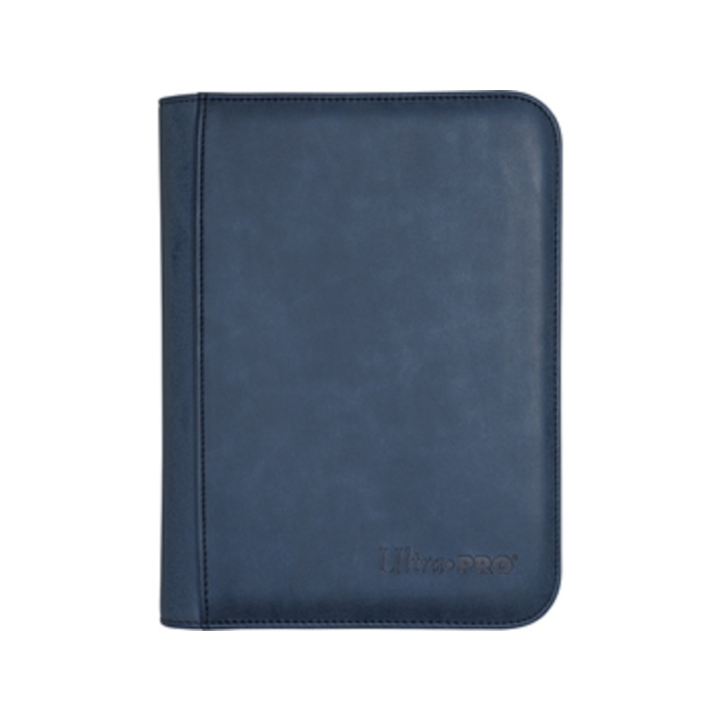 Ultra Pro - 4 Pocket Pro Premium Zipper Binder - Suede Collection - Sapphire