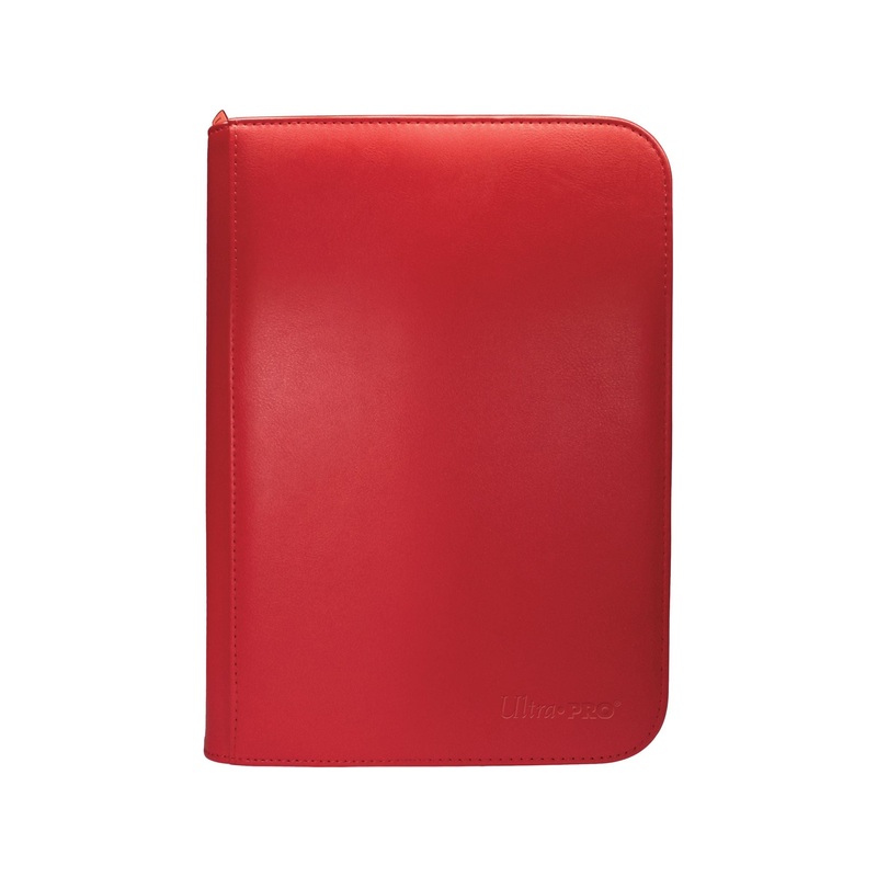 Ultra Pro - 4 Pocket Zip Binder Pro - Vivid - Red