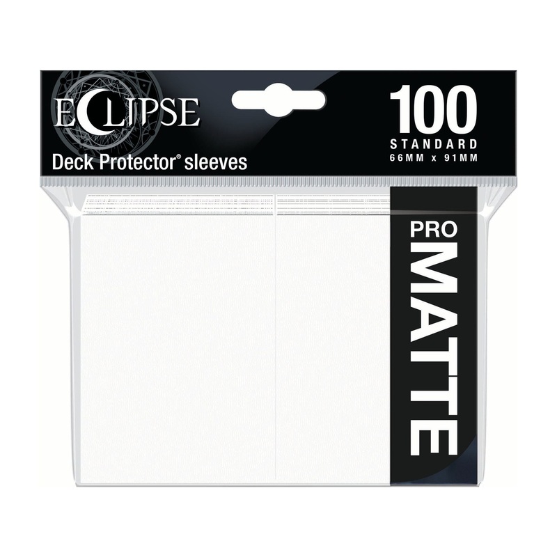 Ultra Pro - Eclipse Matte Deck Protectors - Standard Size - 100 Count Arctic White