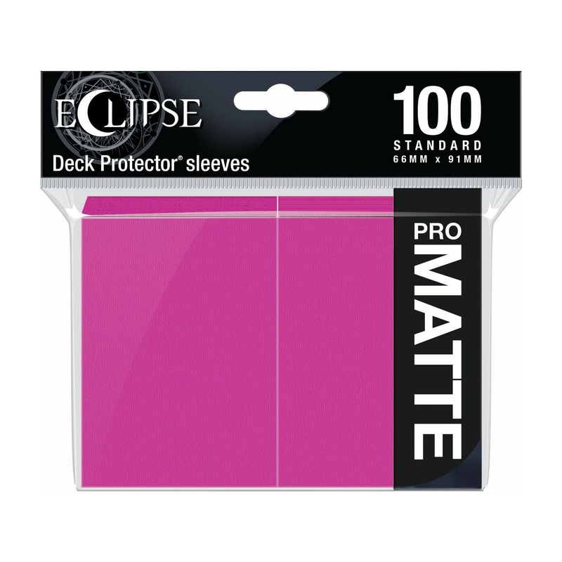 Ultra Pro - Eclipse Matte Deck Protectors - Standard Size - 100 Count Hot Pink