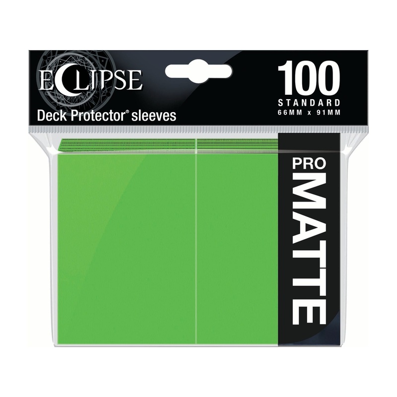 Ultra Pro - Eclipse Matte Deck Protectors - Standard Size - 100 Count Lime Green