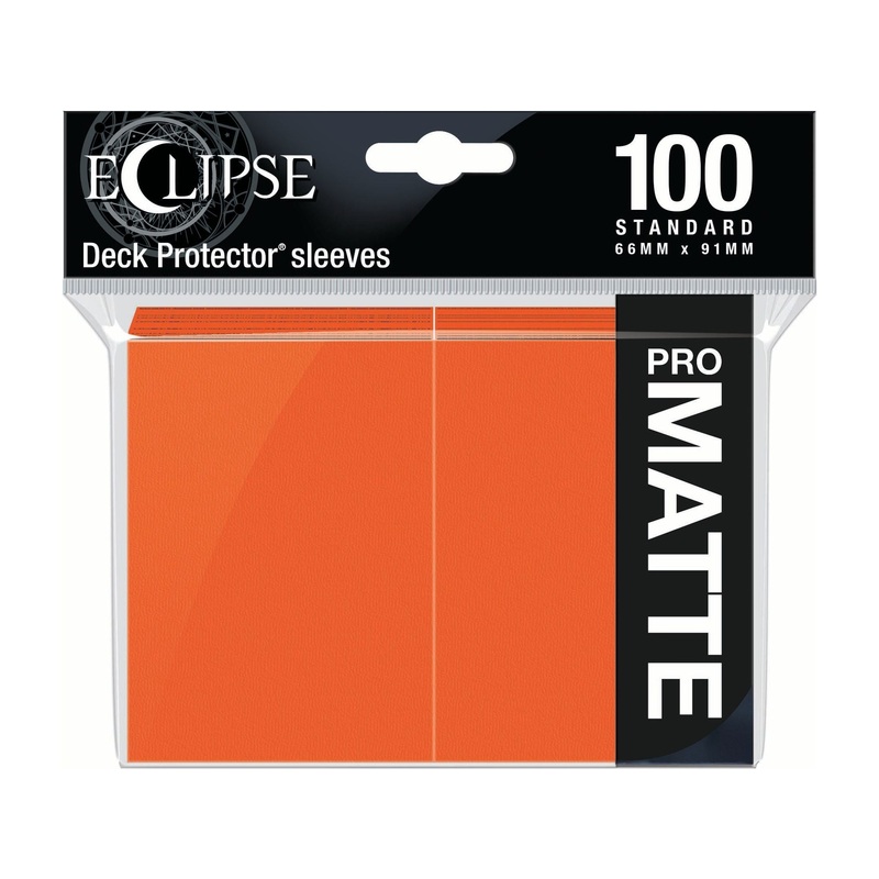 Ultra Pro - Eclipse Matte Deck Protectors - Standard Size - 100 Count Pumpkin Orange