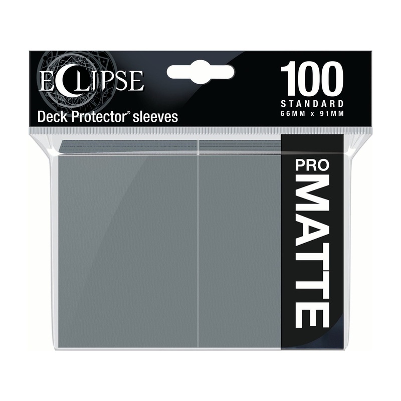 Ultra Pro - Eclipse Matte Deck Protectors - Standard Size - 100 Count Smoke Grey