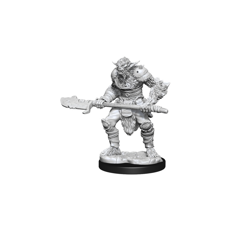 Wizkids - Dungeons and Dragons - Unpainted Miniature - Nolzurs Marvellous Miniatures - Bugbear Barbarian and Bugbear Rogue - 90311