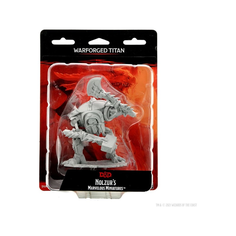 Wizkids - Dungeons and Dragons - Unpainted Miniature - Nolzurs Marvellous Miniatures - Warforged Titan - 90324