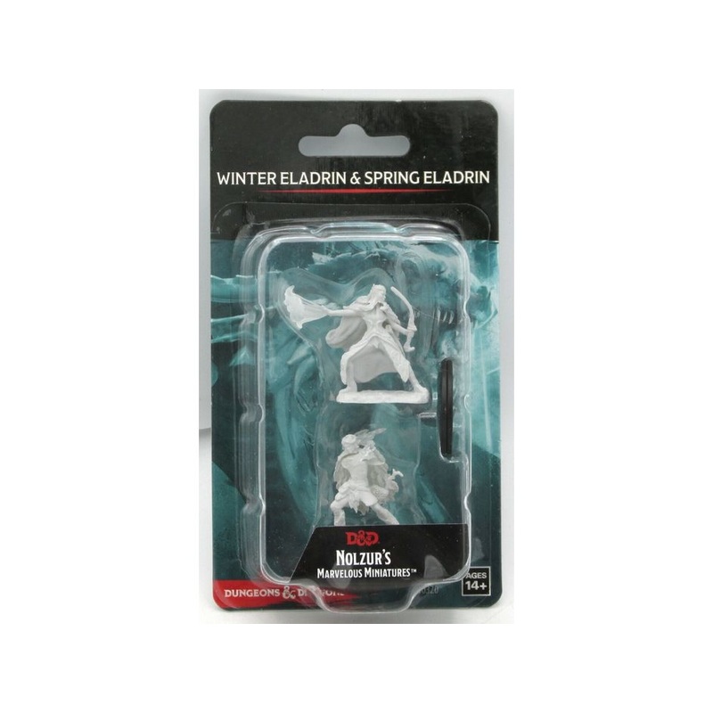 Wizkids - Dungeons and Dragons - Unpainted Miniature - Nolzurs Marvellous Miniatures - Winter and Spring Eladrin - 90320