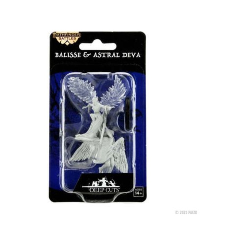 Wizkids - Pathfinder - Unpainted Miniature - Deep Cuts - Balisse and Astral Deva - 90330