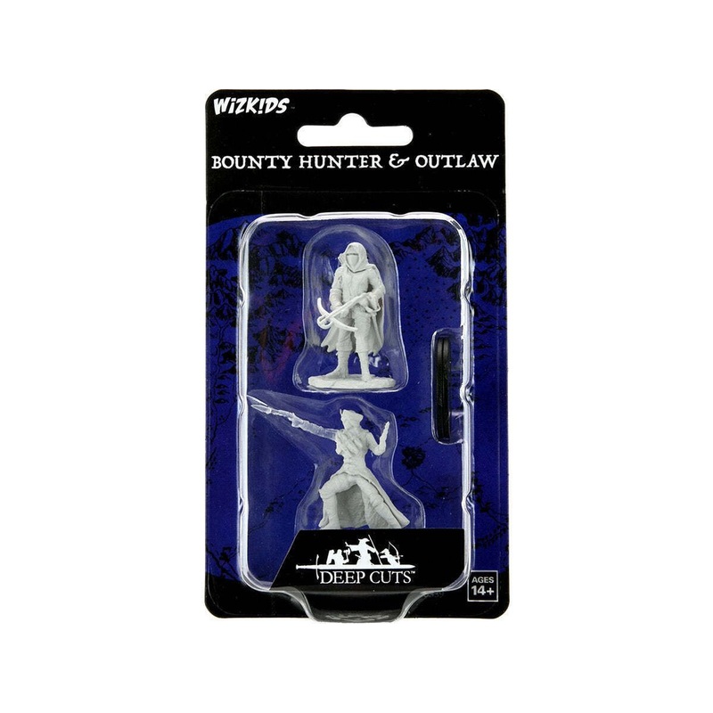 Wizkids - Unpainted Miniature - Deep Cuts - Bounty Hunter and Outlaw - 90339