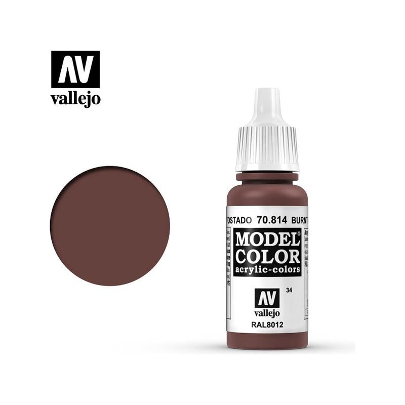 Acrylicos Vallejo - Burnt Red - 70 814
