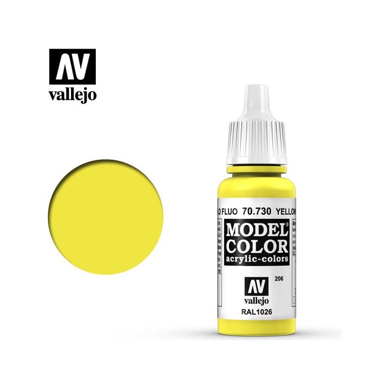 Acrylicos Vallejo - Fluorescent Yellow - 70 730