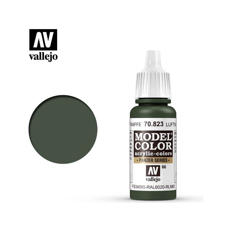 Acrylicos Vallejo - Luftwaffe Camouflage Green - 70 823
