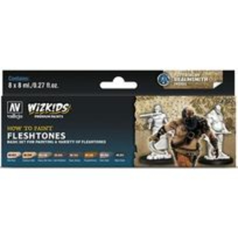 Acrylicos Vallejo - Wizkids - Flesh Tones - Premium Set