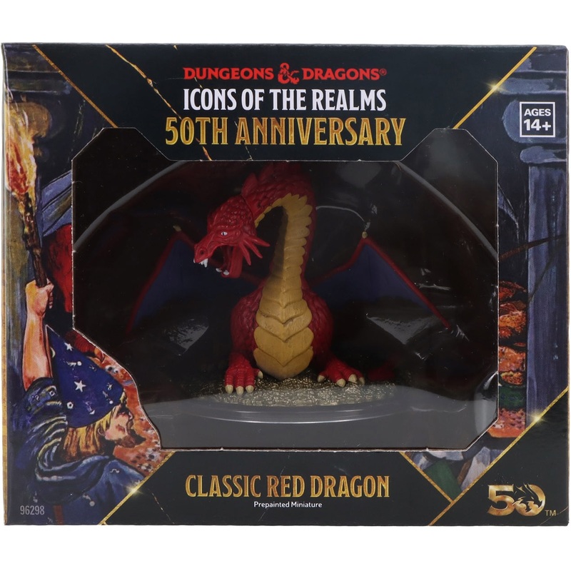 Wizards of the Coast - Dungeons and Dragons - Icons of the Realms - 50th Anniversary - Classic Red Dragon