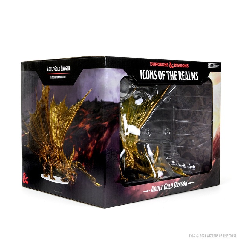 Wizards of the Coast - Dungeons and Dragons - Icons of the Realms - Adult Gold Dragon