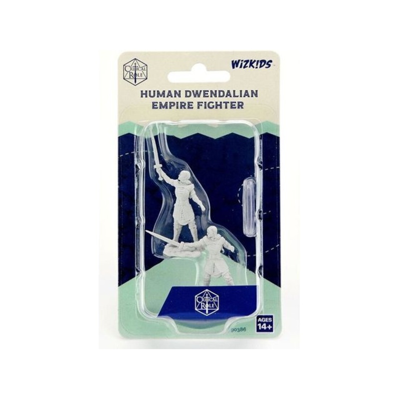 Wizkids - Critical Roll - Unpainted Miniatures - Human Empire Fighter Female - 90386