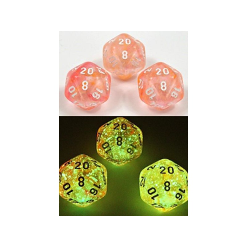 Chessex Dice - Lab Dice - Heavy 7-Die Set - Supernova Luminary